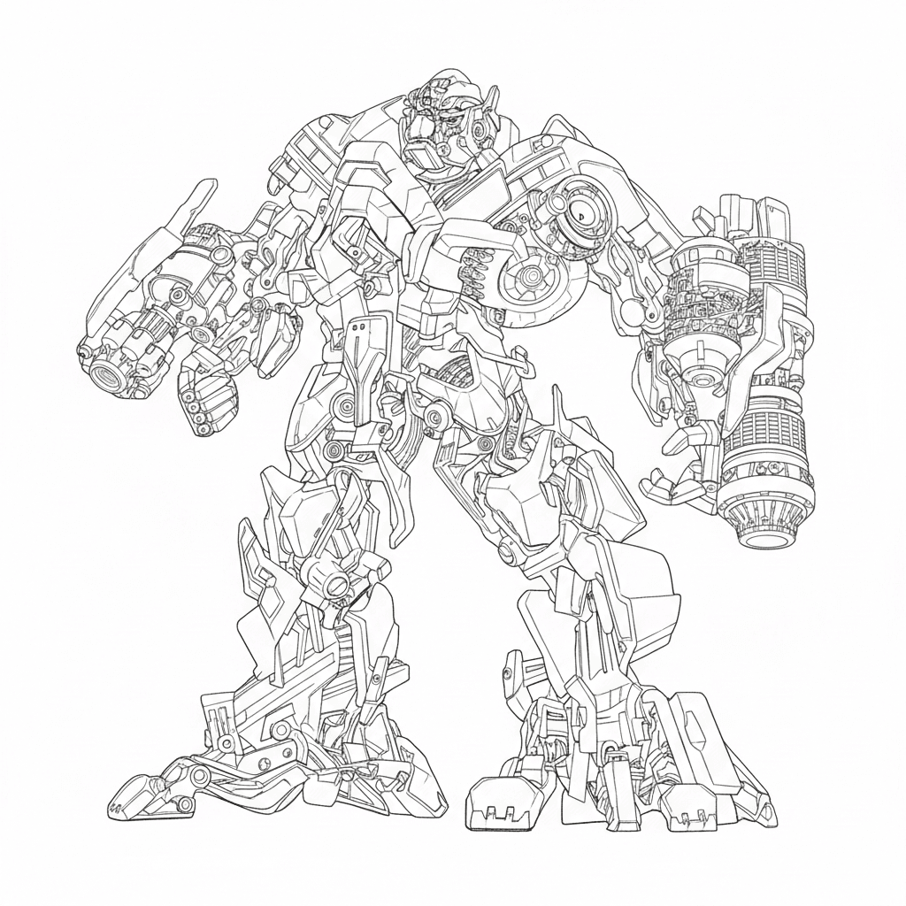 Ironhide Transformers para colorir