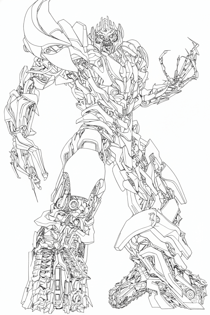 Megatron Transformers para colorir