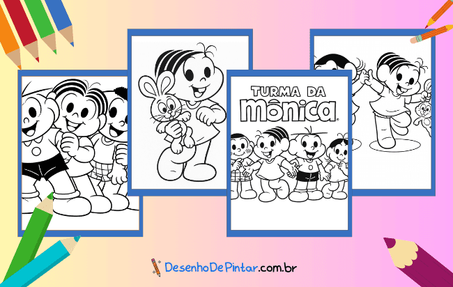 Desenhos da Turma da Mônica para colorir