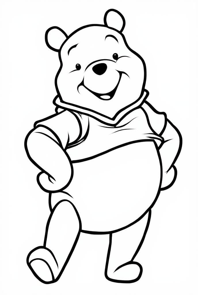 Ursinho Pooh para colorir