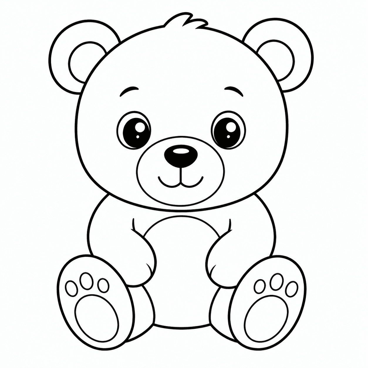 Ursinho para colorir