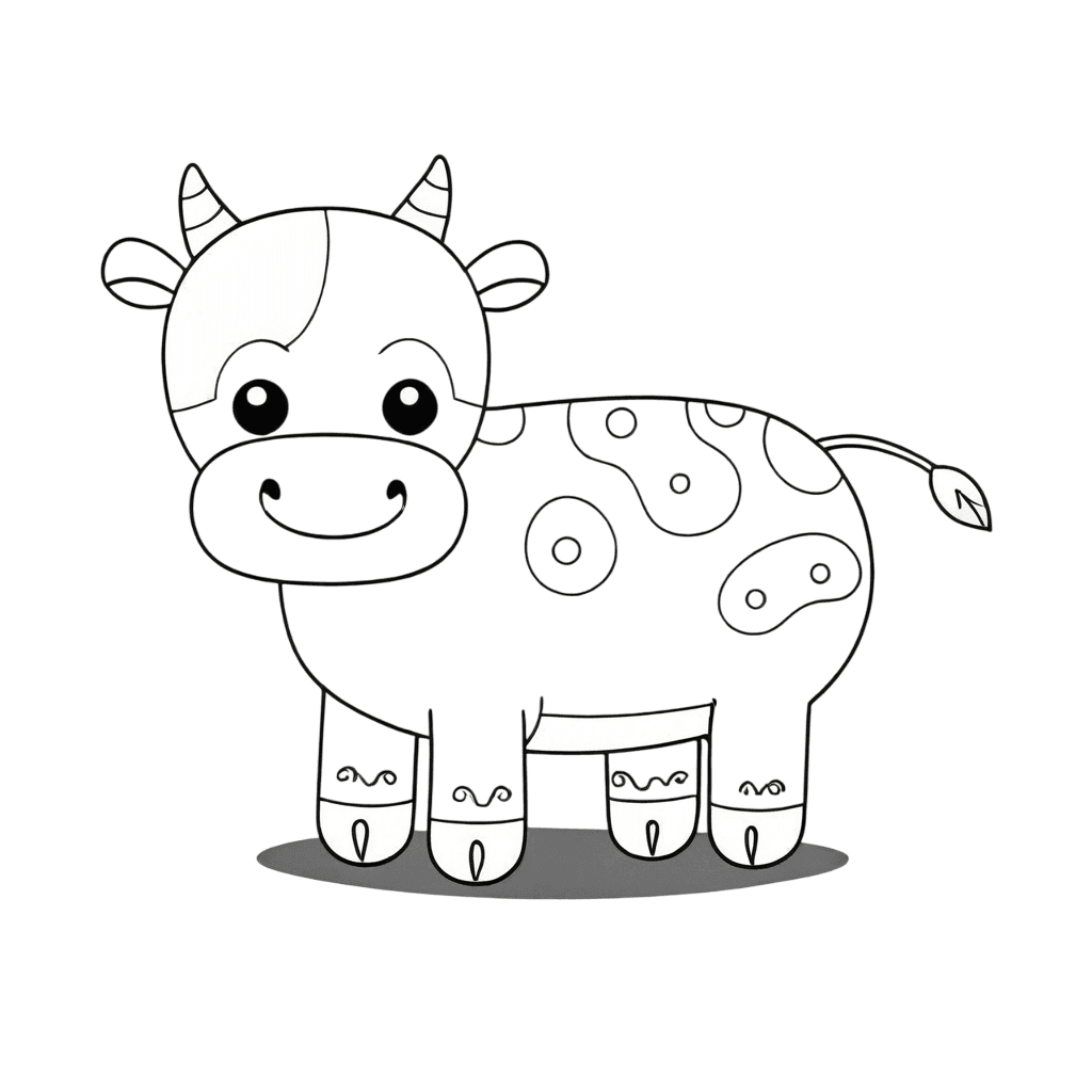 Vaca desenho para colorir