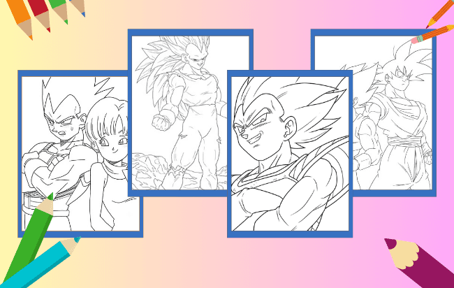 Vegeta Para Colorir