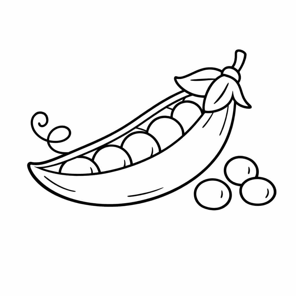 Ervilhas para colorir