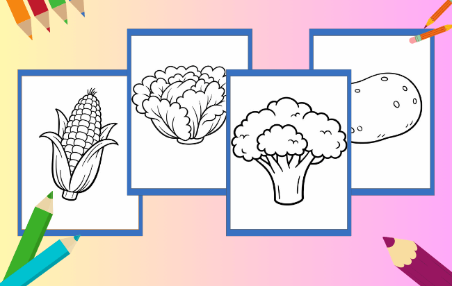 Desenhos de Vegetais para colorir