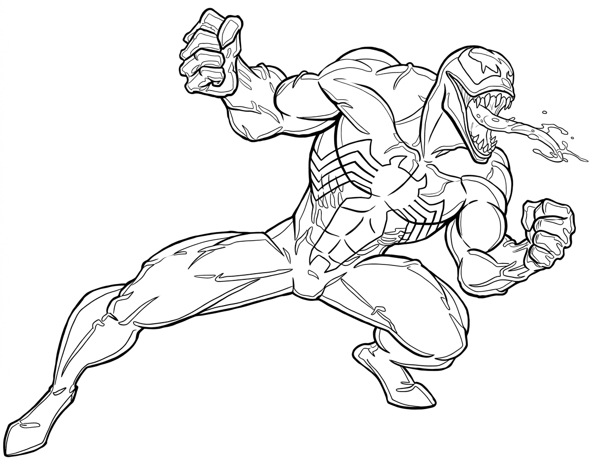 Venom para colorir