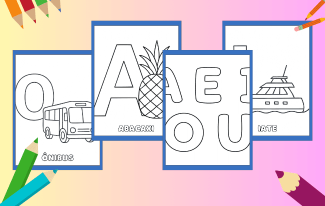 Vogais Para Colorir