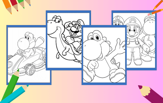 Desenhos de Yoshi para colorir