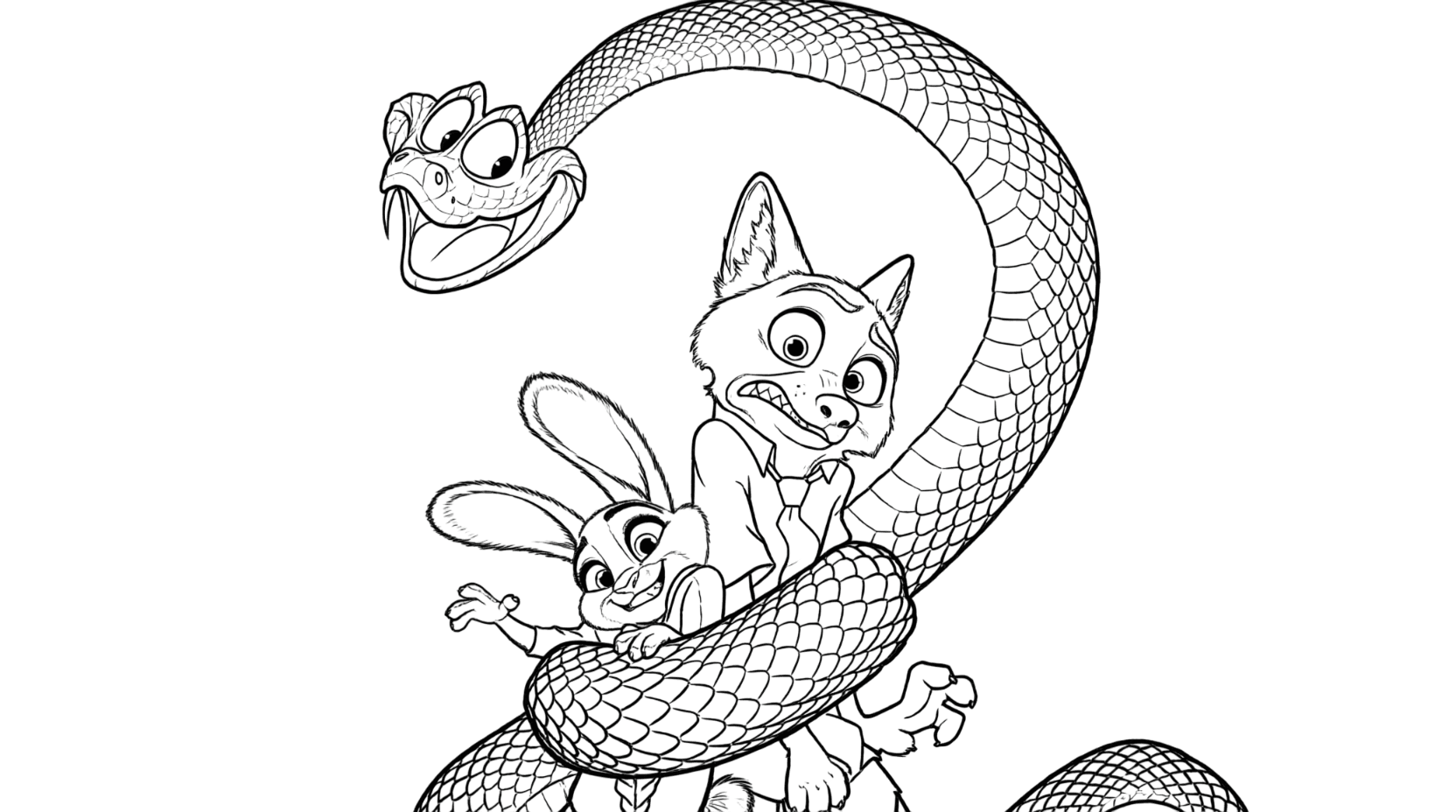 Zootopia 2 para colorir