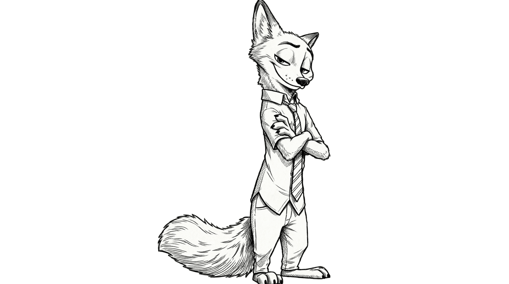 Nick de Zootopia para colorir