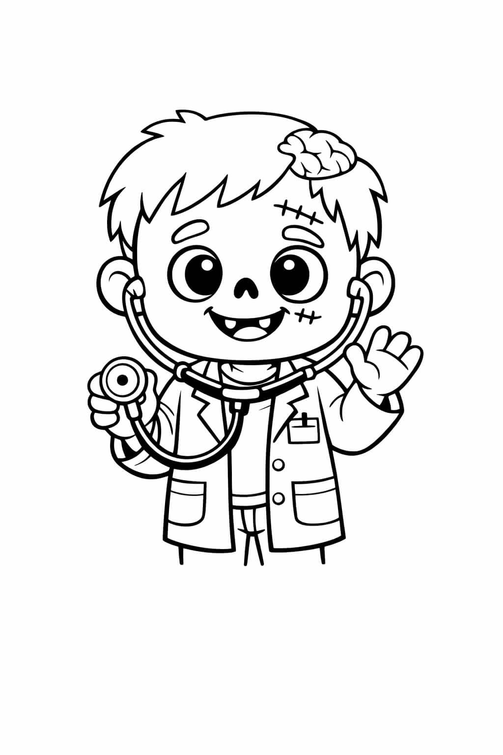 Dr. Zumbi para colorir