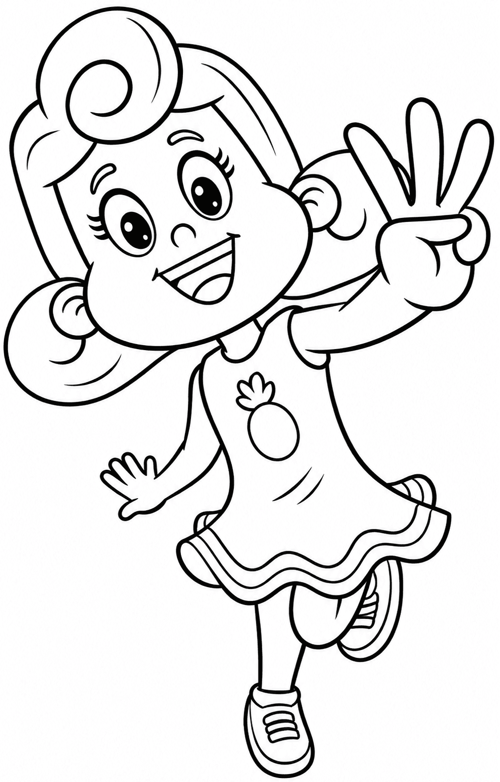 Sarah de 3 Palavrinhas para colorir