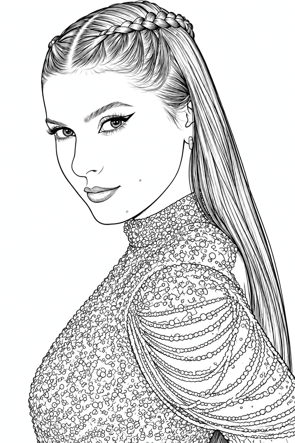 Ana Castela para colorir