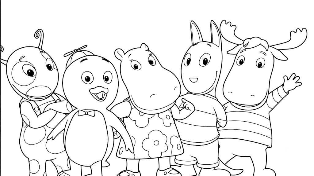 Backyardigans para colorir