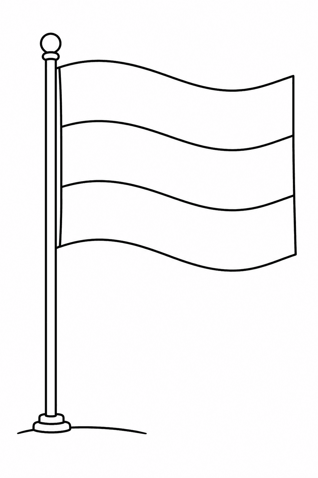 Bandeira da Alemanha para colorir