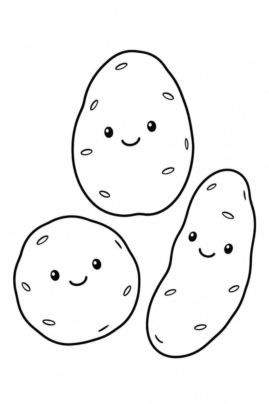 Batata para colorir