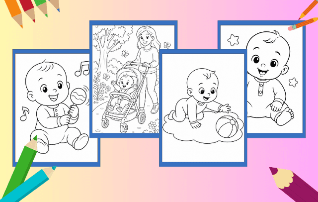 Bebê para Colorir