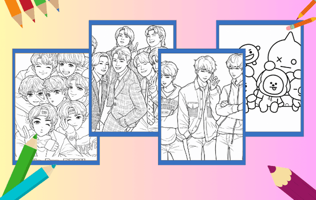 BTS Para Colorir