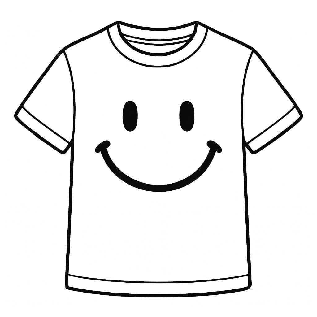 Camiseta divertida para colorir