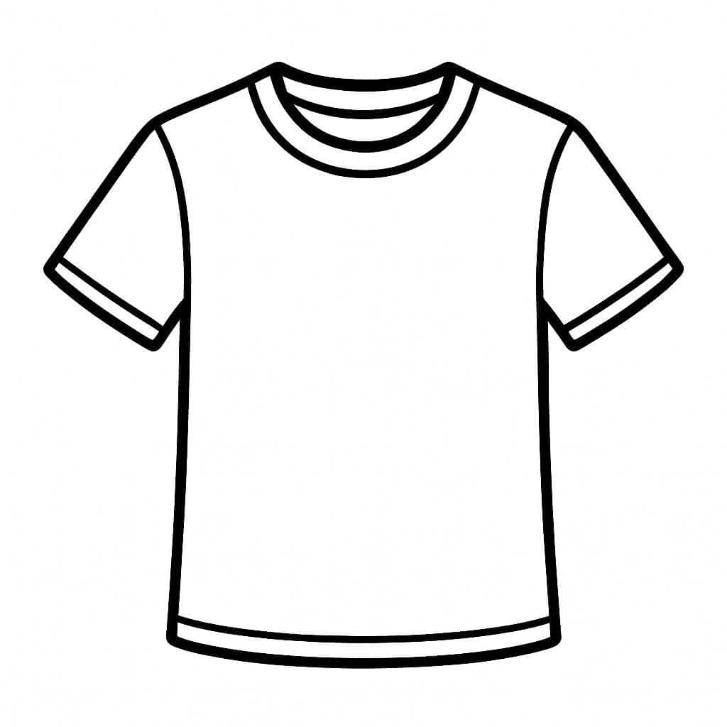 Camiseta para colorir