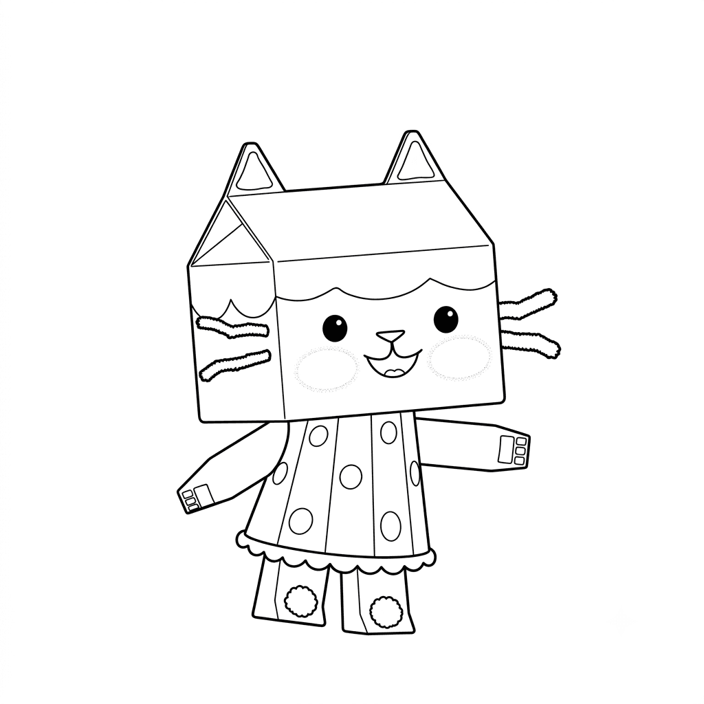 Bebê Caixa para colorir