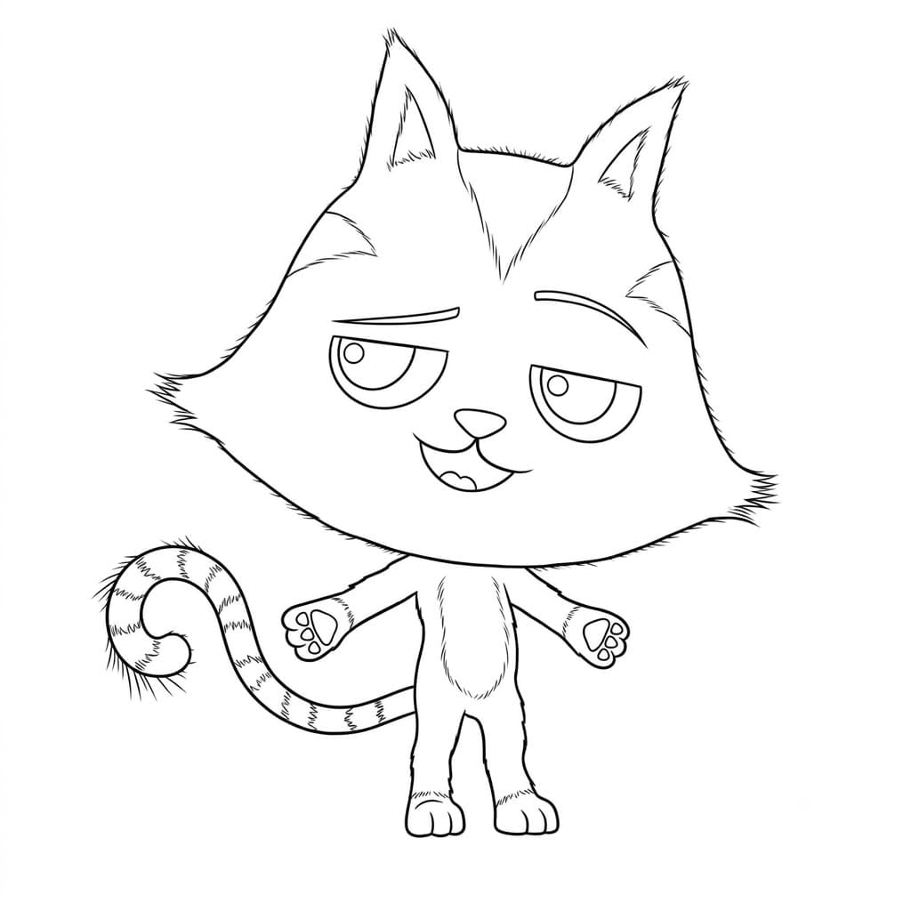 Gatuno para colorir