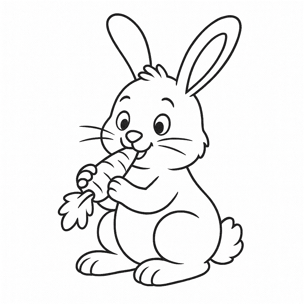 15 Desenhos de Cenoura para colorir