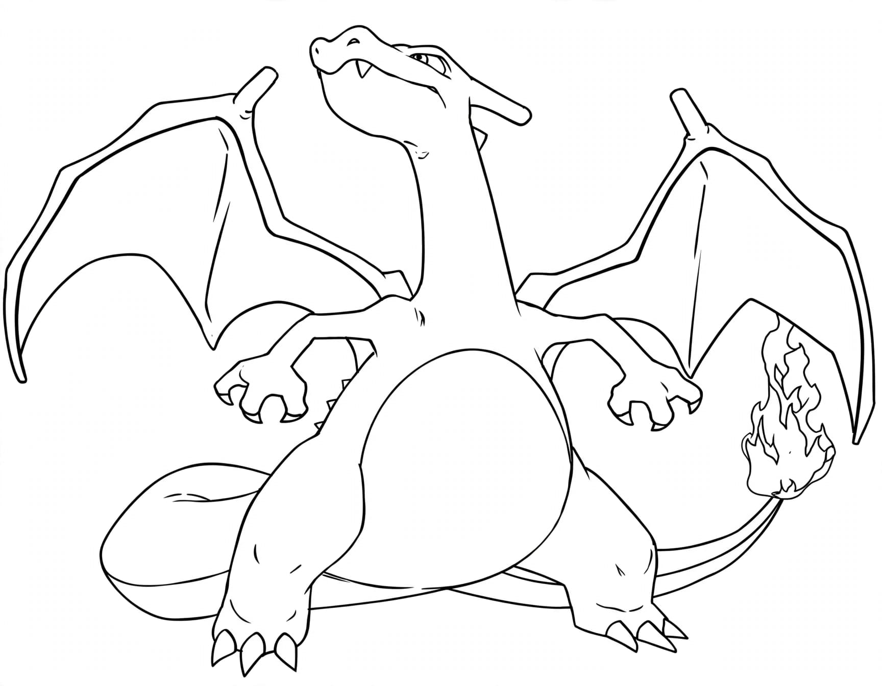 Charizard para colorir