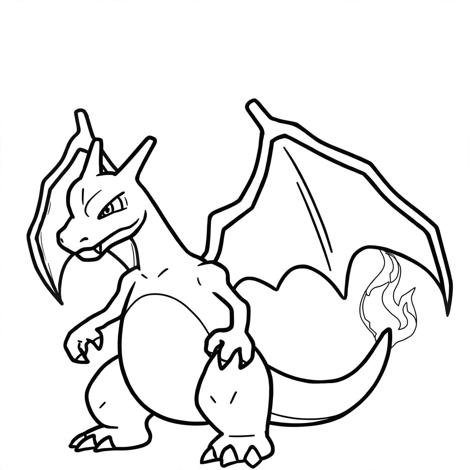 Charizard da Pokédex para colorir