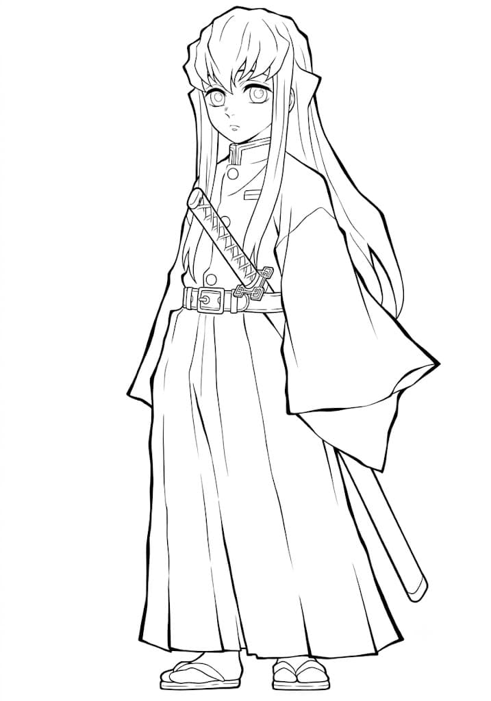 Muichiro Tokito para colorir