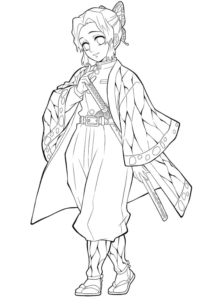 Shinobu Kocho para colorir
