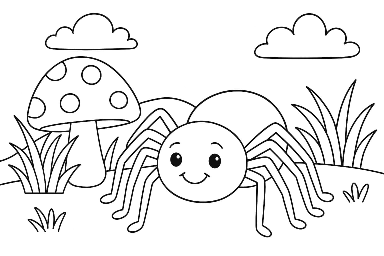 11 Desenhos de Aranha para colorir