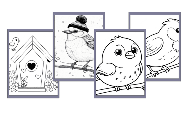 Desenhos de Passarinho para colorir