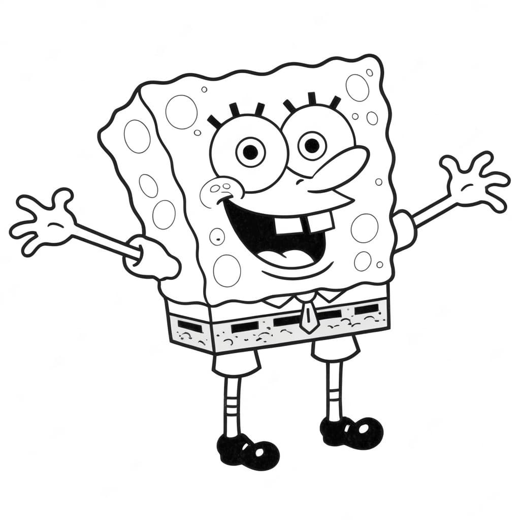 Bob Esponja para colorir