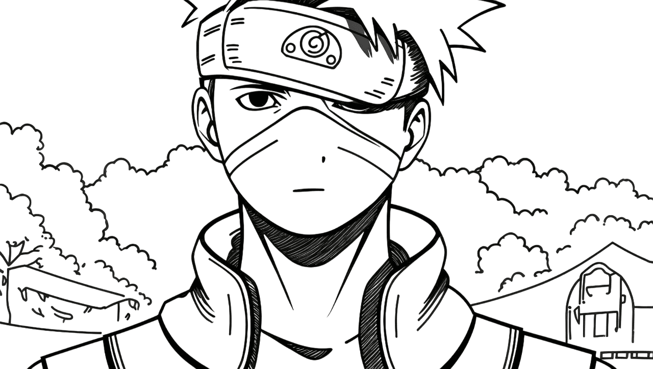 Kakashi para colorir