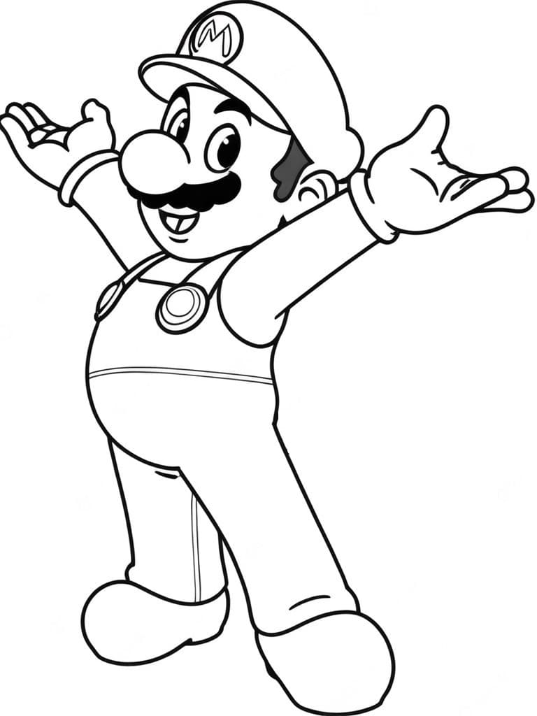 Super Mario para colorir