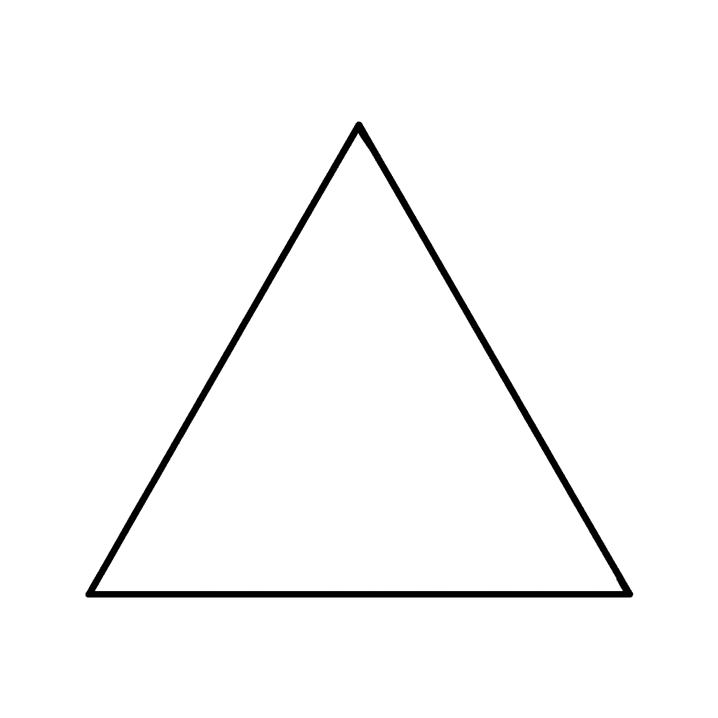 Triangulo para colorir