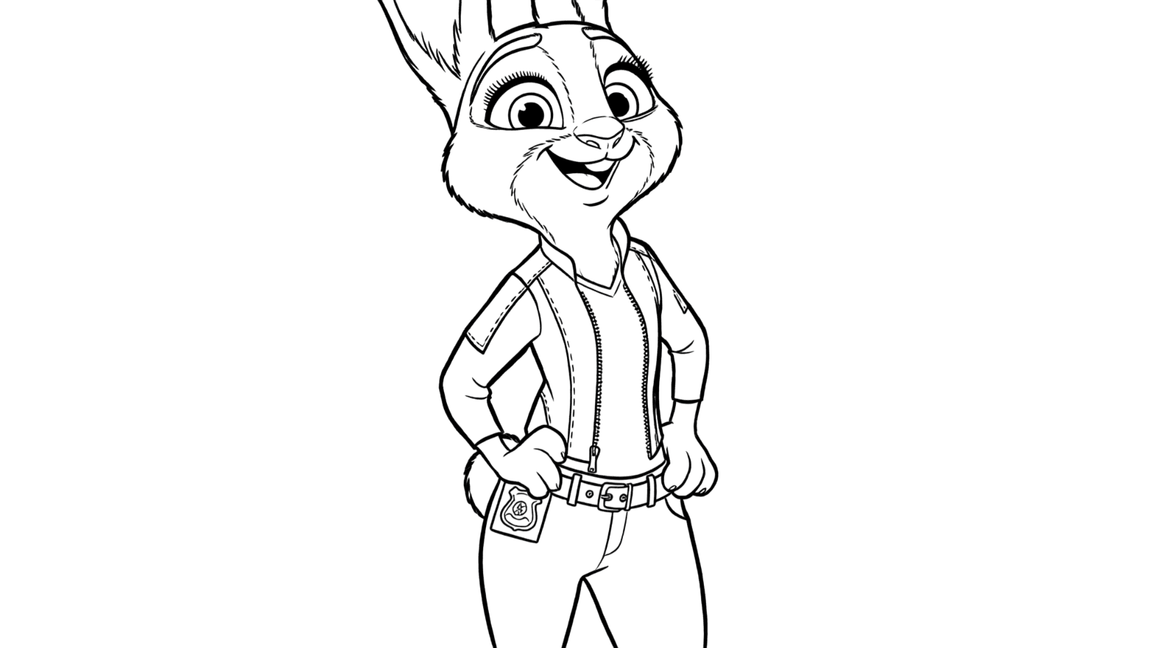 Judy Hopps para colorir