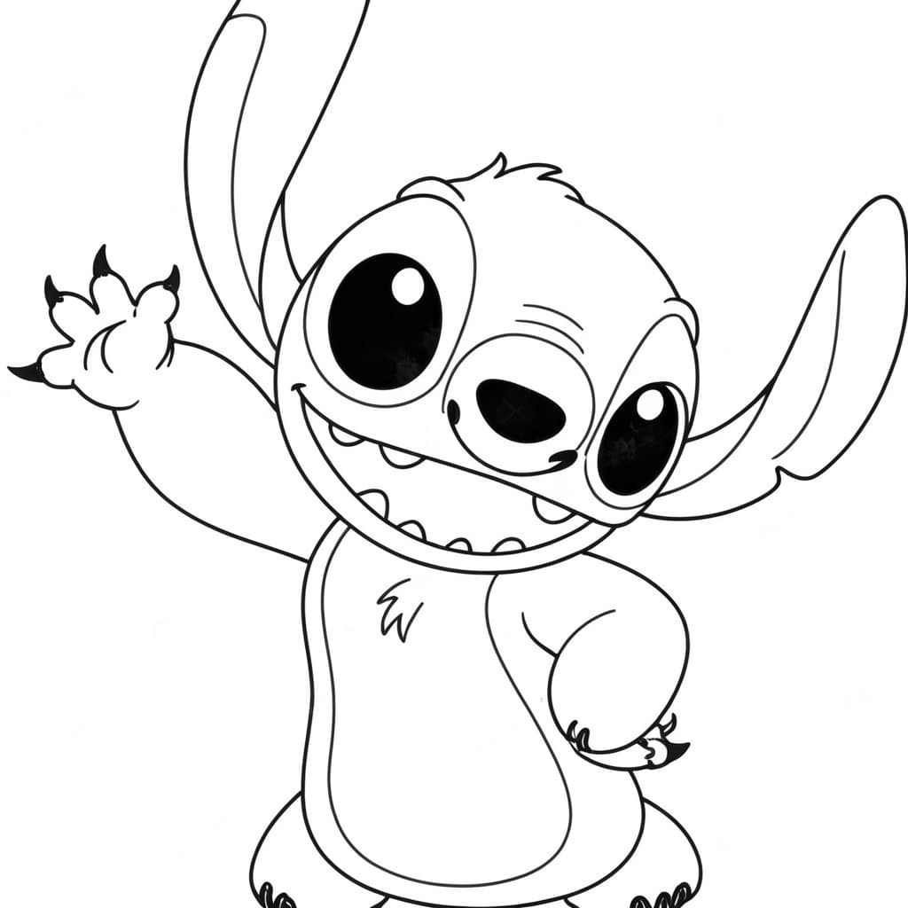 Stitch para colorir