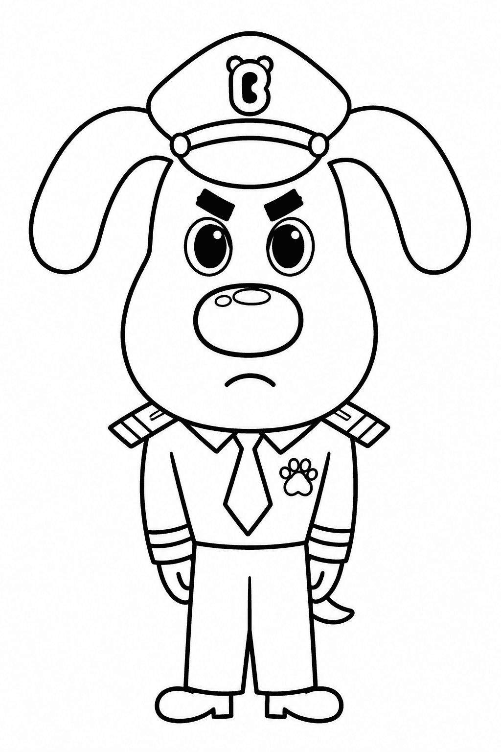 Desenho do Detetive Labrador para colorir