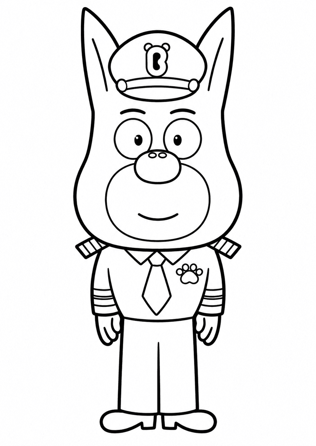 Dobie para colorir