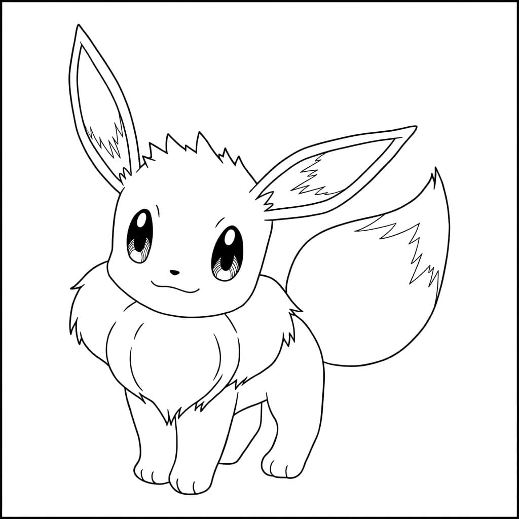 Eevee para colorir