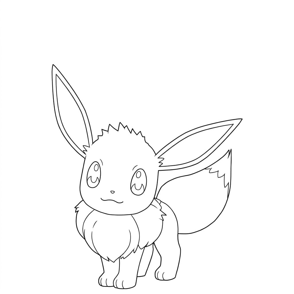 Eevee da Pokédex para colorir