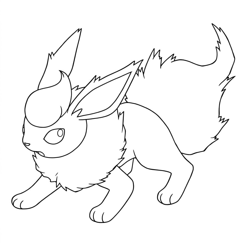 Flareon para colorir