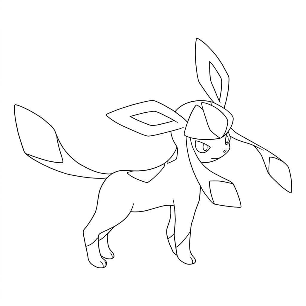 Glaceon para colorir