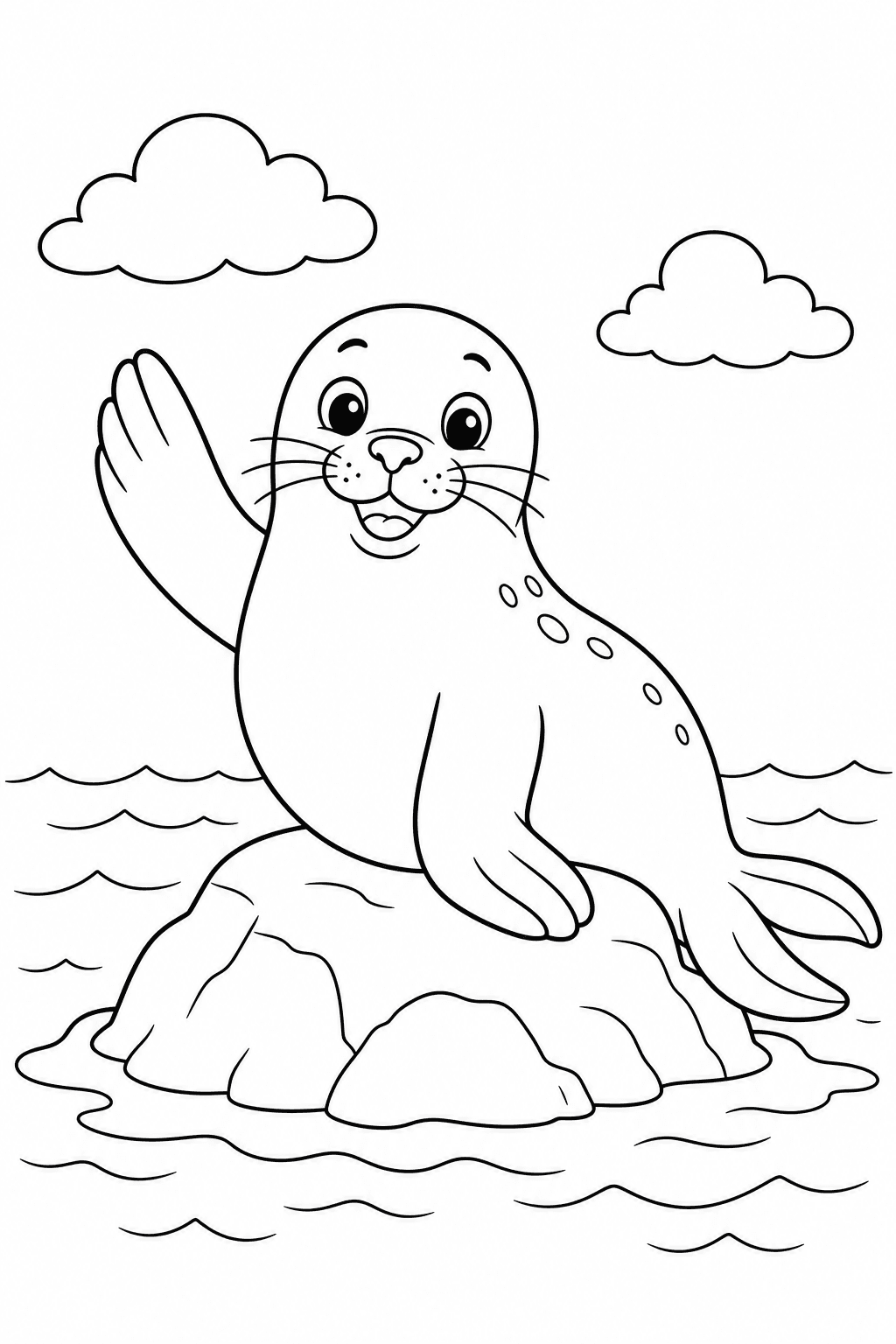 Foca para colorir