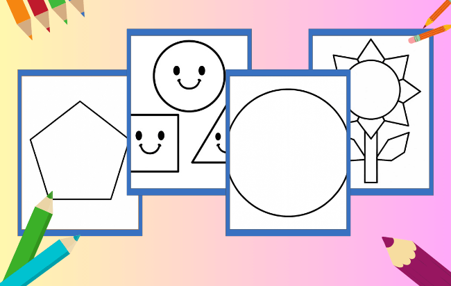 Desenhos de Formas Geométricas para colorir