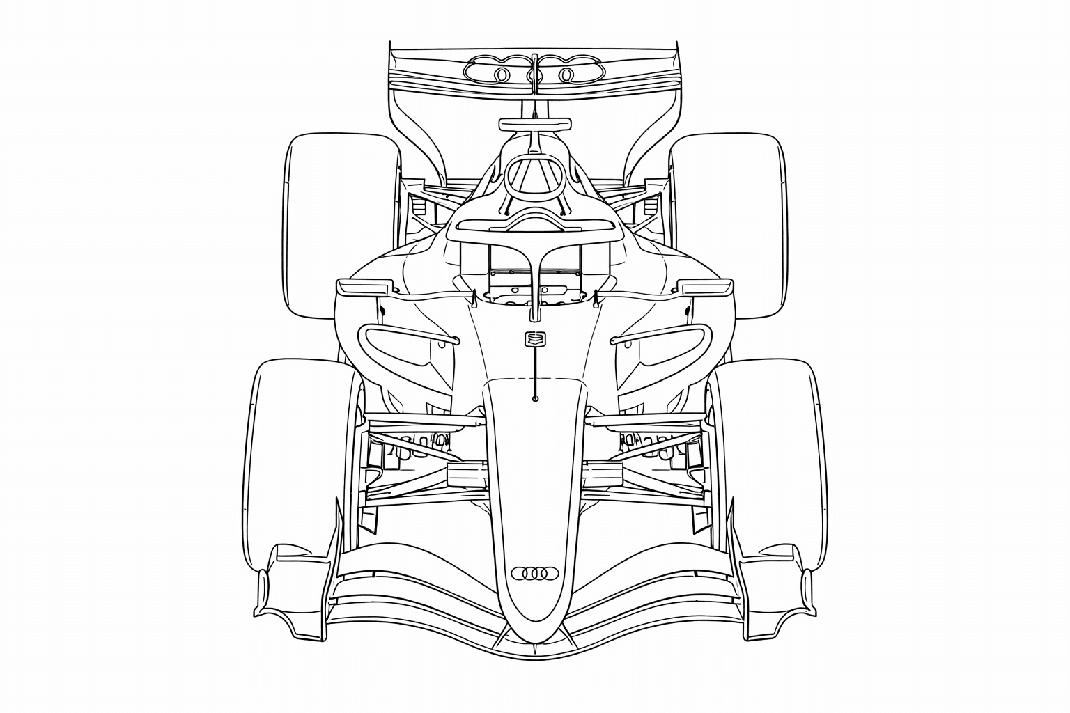 Fórmula 1 Audi R26 para colorir