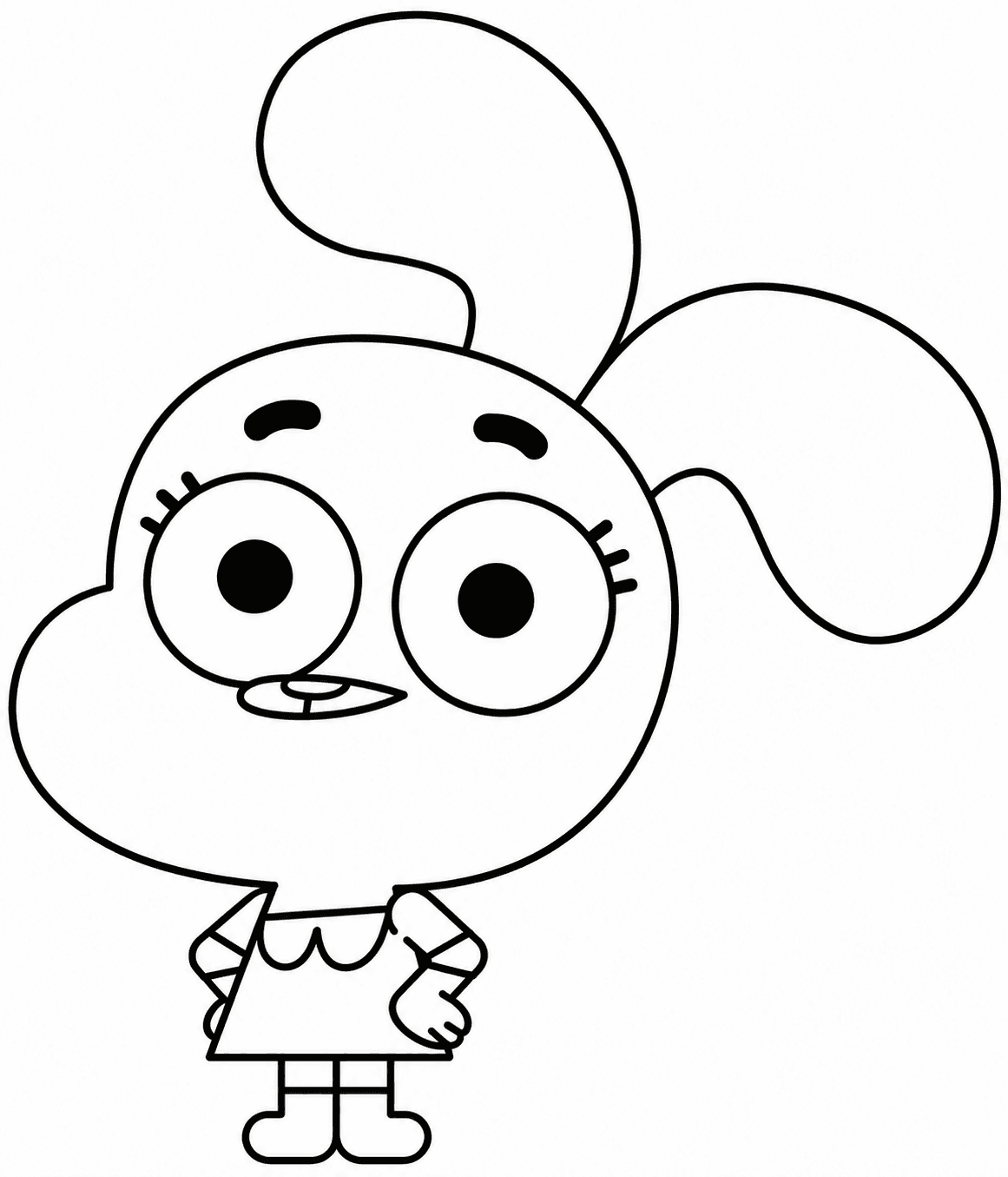 Anais de Gumball para colorir