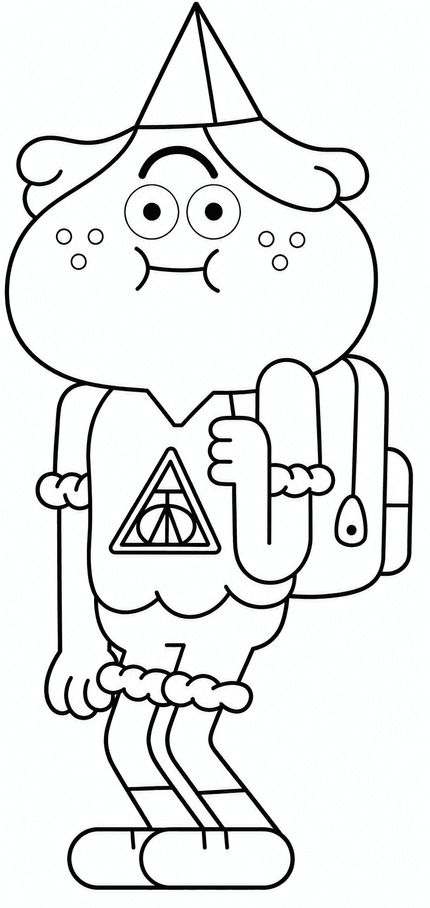 Josh de Gumball para colorir